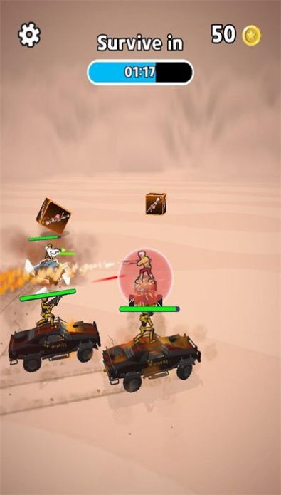 机器人竞速射击游戏