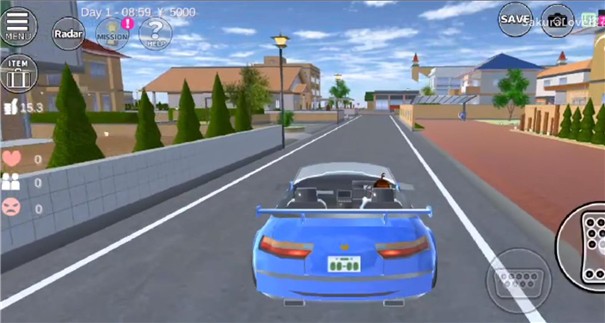 樱花校园模拟器敞篷车版