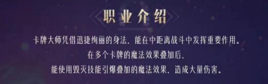 命运方舟卡牌大师职业信息