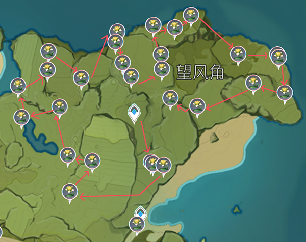 原神甜甜花在哪里收集?