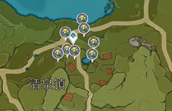 原神甜甜花在哪里收集?