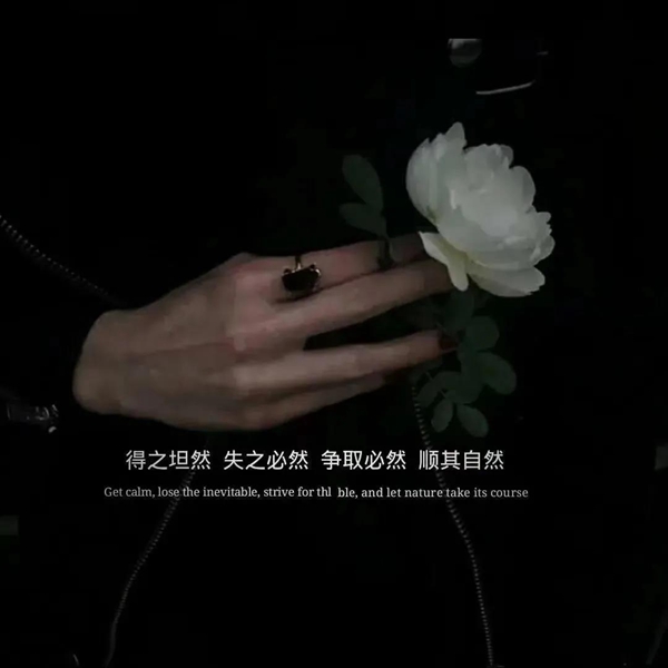 得之坦然失之必然争取必然顺其自然图片