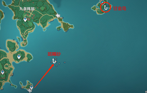 原神钓鱼点稻妻位置分布