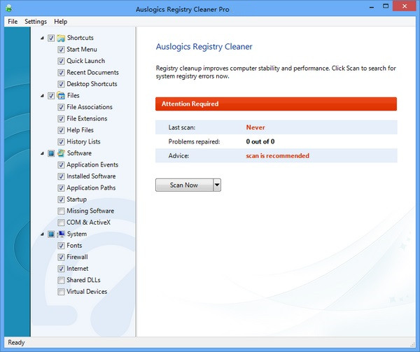 Auslogics Registry Cleane