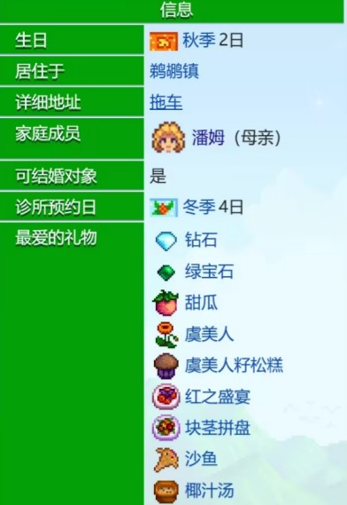 《星露谷物语》潘妮好感度事件介绍