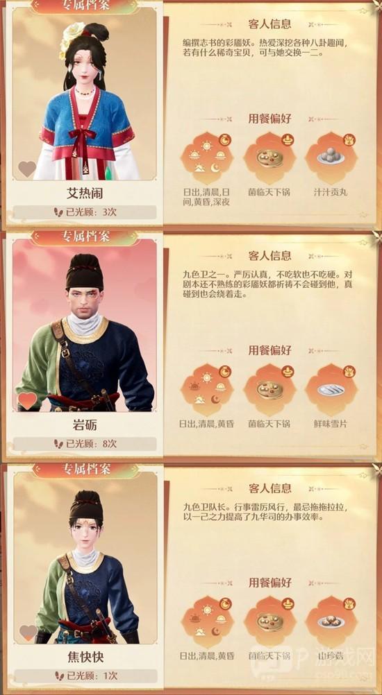 《无限暖暖》火锅坊食客喜好攻略