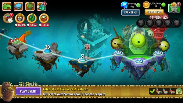 pvz2全植物5阶存档版