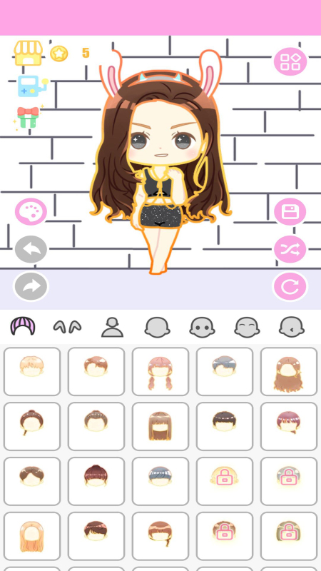 动漫女孩换装游戏