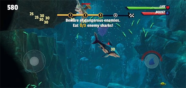 饥饿鲨史前世界内置菜单版游戏攻略1