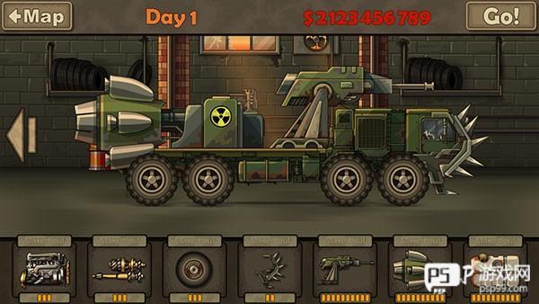 战车撞僵尸1新手教程3