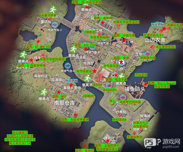 逃离鸭科夫手机版地图攻略